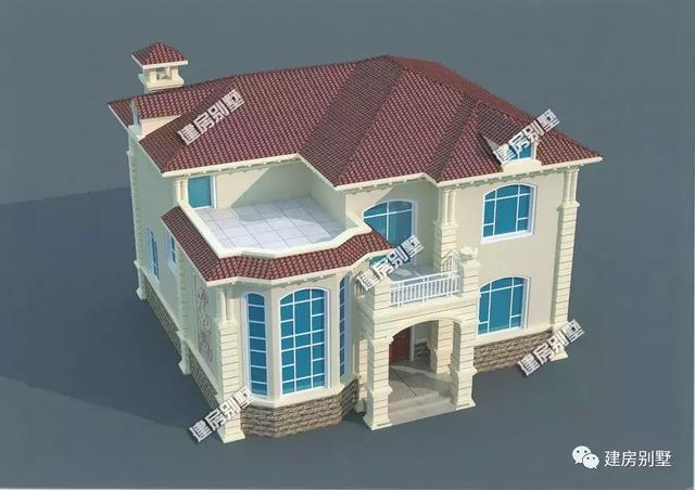 9款兩層自建房戶型，開間都是12米，每一款戶型的外觀和布局都非常好