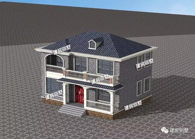 9款兩層自建房戶型，開間都是12米，每一款戶型的外觀和布局都非常好