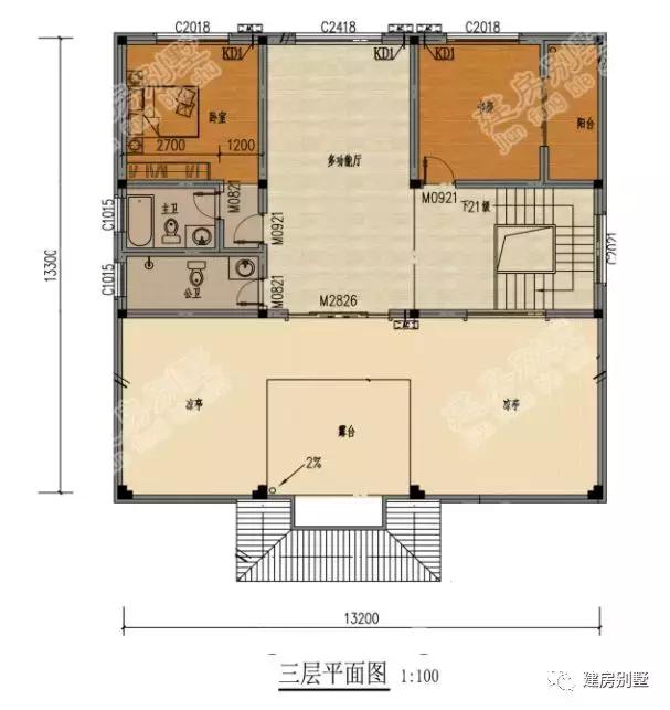 2棟開(kāi)間13米多的三層別墅設(shè)計(jì)圖，每一款都特點(diǎn)鮮明