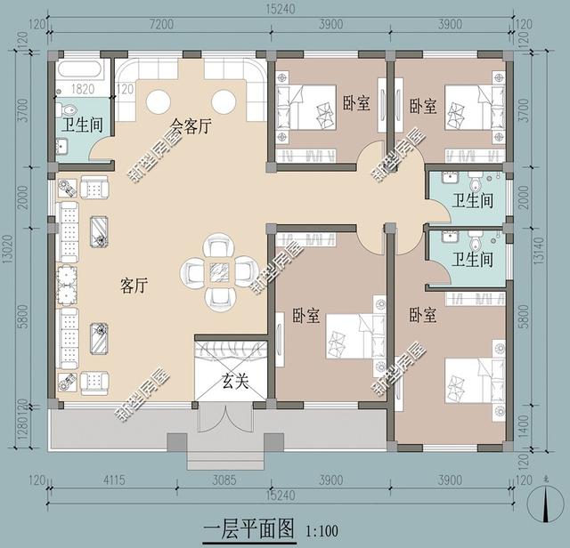 9套適合農村自建房設計圖，都是15萬、20萬左右就可以建好的農村戶型