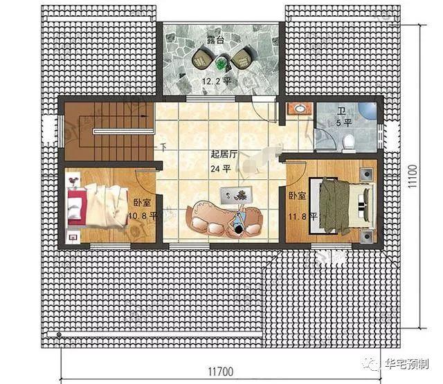推薦兩款別致的一層自建房設計圖，每套的造價都不超20萬，效果很驚艷