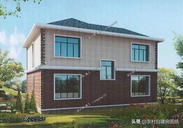 最實用的二層農村別墅設計，室內非常實用，造價也不高