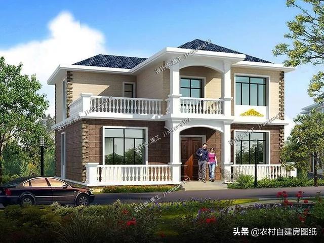 最實用的二層農村別墅設計，室內非常實用，造價也不高