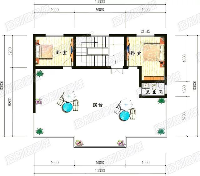 三層簡單農村自建房設計戶型，13×10米造價35萬，外觀簡潔大氣