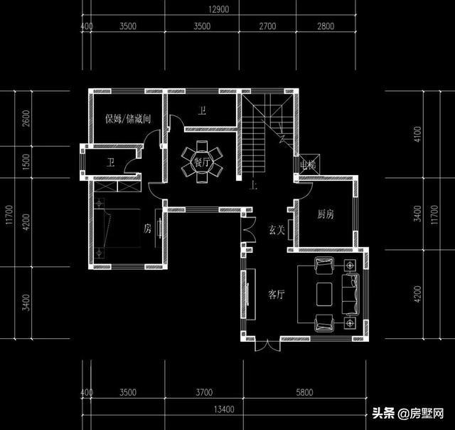 二層新中式別墅設計圖，滿足你的中式情懷。今天給大家帶來的正是一套簡約的兩層新中式別墅設計案例。