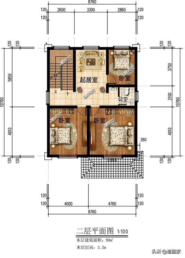 5套小面積農村別墅設計圖，造價不高，也經濟適用！家里人口不多的，可以挑選幾套小面積的別墅！