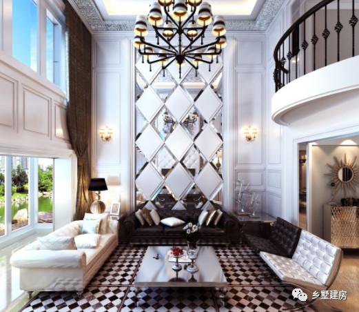 兩層簡歐風別墅設計圖，地下室+挑空客廳，功能齊全，樣式美觀。農村自建房中的完美選擇