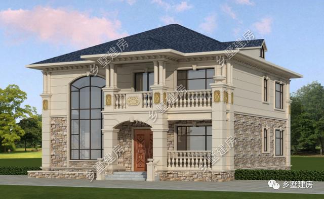 兩層簡歐風別墅設計圖，地下室+挑空客廳，功能齊全，樣式美觀。農村自建房中的完美選擇