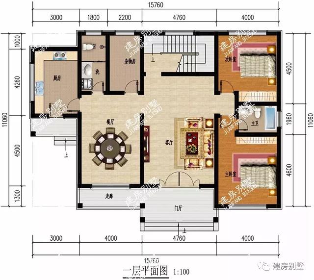 開間15米多的兩層自建房設計圖，這兩棟別墅的顏值都好高