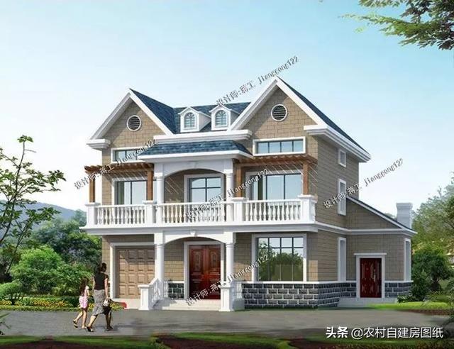 3款農(nóng)村別墅設(shè)計(jì)圖，都帶有柴火灶的設(shè)計(jì)，二款二層經(jīng)濟(jì)實(shí)用型，一款三層時(shí)尚大氣型。二層和三層怎么選，建幾層最劃算？