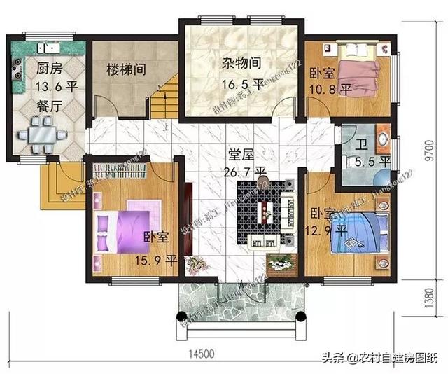 3款農(nóng)村別墅設(shè)計(jì)圖，都帶有柴火灶的設(shè)計(jì)，二款二層經(jīng)濟(jì)實(shí)用型，一款三層時(shí)尚大氣型。二層和三層怎么選，建幾層最劃算？