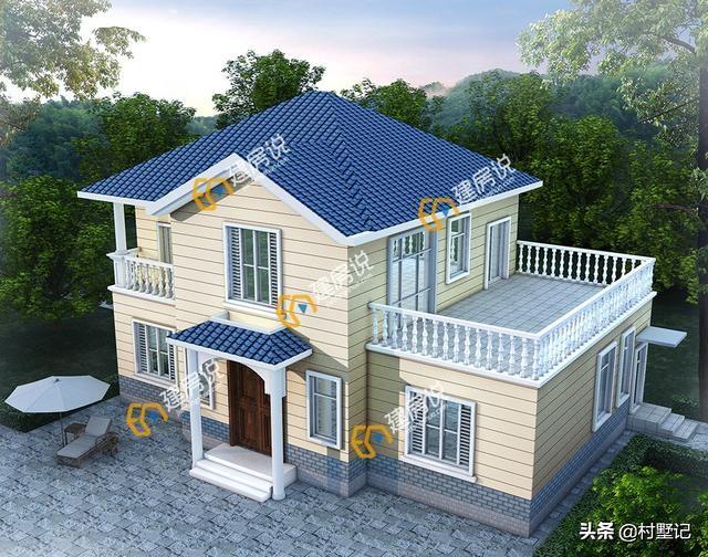 5套二層小別墅設(shè)計圖，造價20萬左右，看完收藏了！