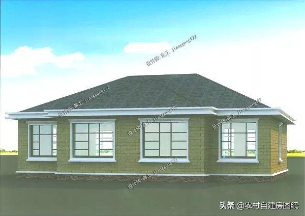 一層也可以建雙拼房設計圖，兩戶三十萬四間房，婆媳沒矛盾，獨立出入，確保小家庭的獨立和隱私，又有大家庭的熱鬧和親熱。