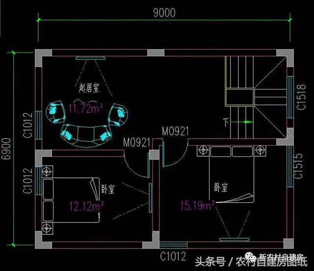 5款農村自建房設計圖，小別墅很簡單，施工容易，造價便宜。