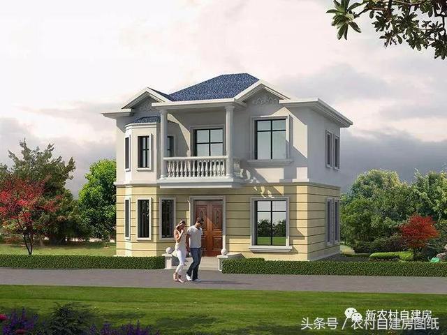 5款農村自建房設計圖，小別墅很簡單，施工容易，造價便宜。