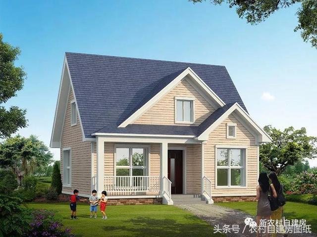 5款農村自建房設計圖，小別墅很簡單，施工容易，造價便宜。