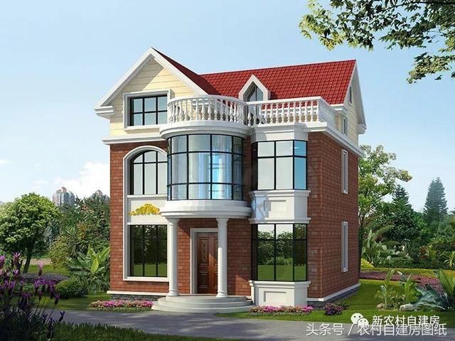 5款農村自建房設計圖，小別墅很簡單，施工容易，造價便宜。