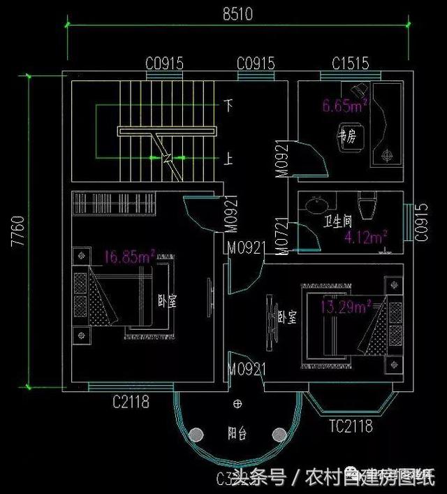 5款農村自建房設計圖，小別墅很簡單，施工容易，造價便宜。