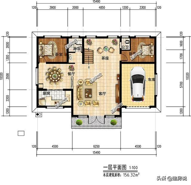 3款二層別墅設計圖，肯定是有一款是適合你的，快把圖紙收藏好了不后悔