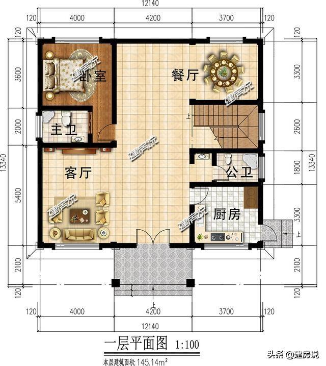 3款二層別墅設計圖，肯定是有一款是適合你的，快把圖紙收藏好了不后悔