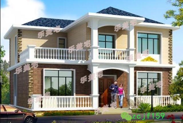 5棟農(nóng)村簡(jiǎn)約二層自建別墅設(shè)計(jì)圖，溫馨舒適，未來(lái)適合養(yǎng)老