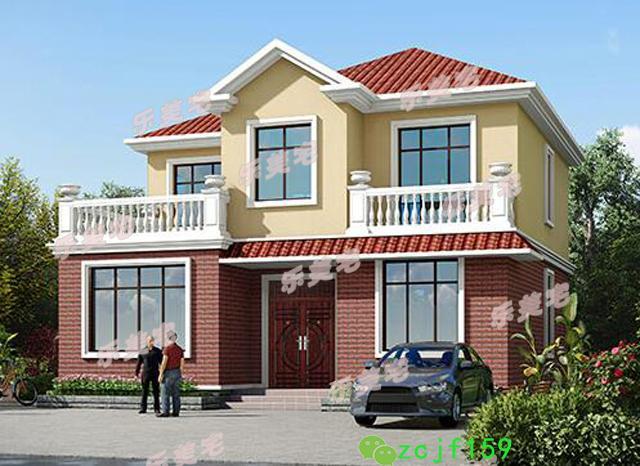 5棟農(nóng)村簡(jiǎn)約二層自建別墅設(shè)計(jì)圖，溫馨舒適，未來(lái)適合養(yǎng)老