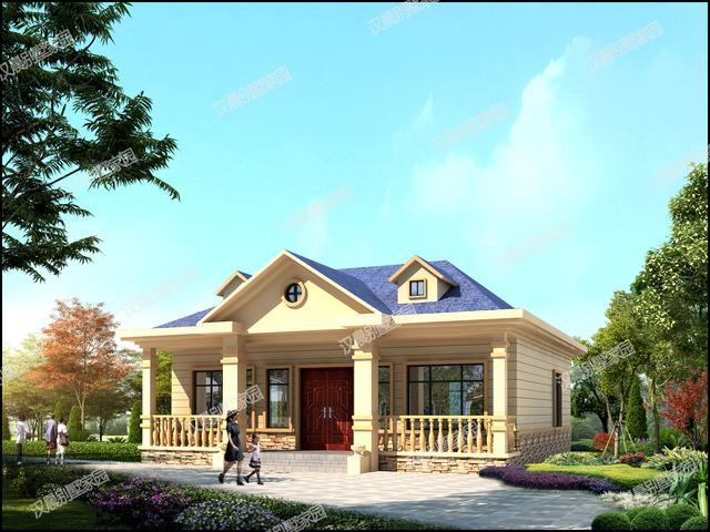 34.2X12米一層聯排別墅設計圖，這棟別墅的獨棟戶型，聯排更顯大氣，獨棟更經濟