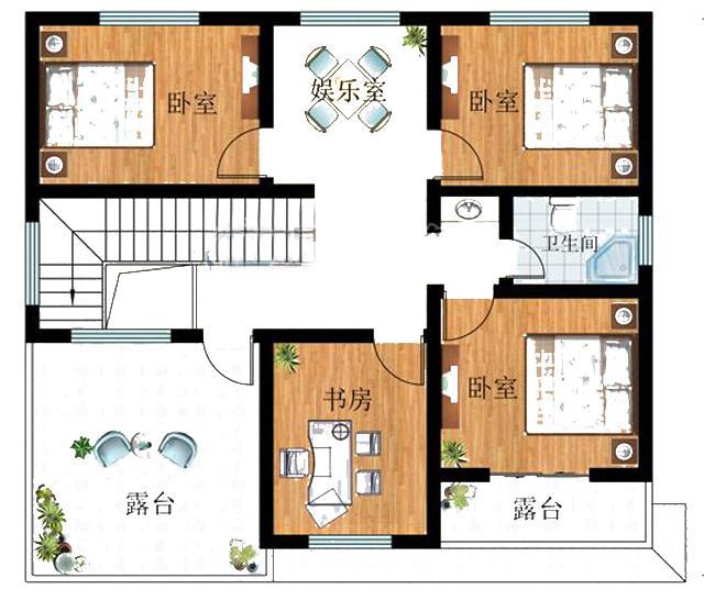 5棟農村簡約二層自建別墅設計圖，帶給你溫馨的家園，未來的農村適合養(yǎng)老。