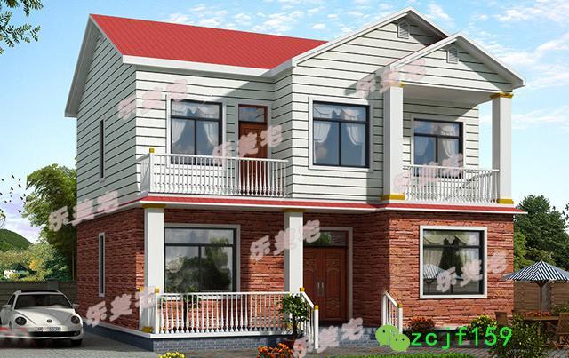 5棟農村簡約二層自建別墅設計圖，帶給你溫馨的家園，未來的農村適合養(yǎng)老。