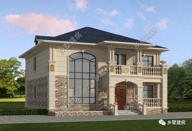 兩層簡(jiǎn)歐風(fēng)別墅設(shè)計(jì)圖，不僅僅只是實(shí)用，美觀度也很高