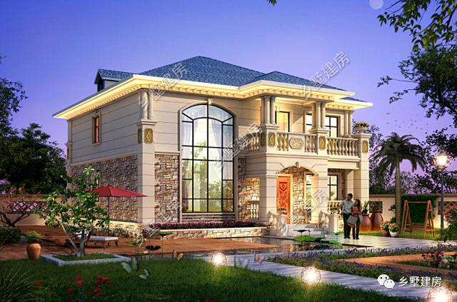 兩層簡(jiǎn)歐風(fēng)別墅設(shè)計(jì)圖，不僅僅只是實(shí)用，美觀度也很高