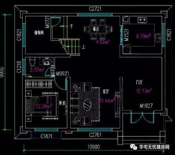 分享兩款占地面積不超過100平米的自建房，二層三層的都有，能滿足不同家庭的需要