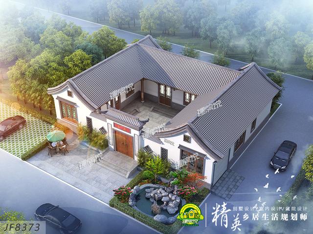 5款漂亮的一層別墅設計圖，18萬起建一棟，圖紙收藏好