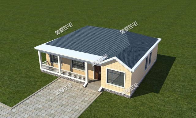 女兒花20萬建這棟一層別墅設計圖，從此以后村里人都羨慕不已！