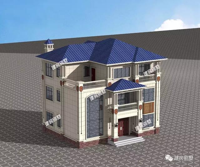 面寬12米左右的三層自建房設(shè)計圖，第一棟尺寸好外觀美布局好受歡迎，第二棟是三兄弟共用的疊拼房類型。