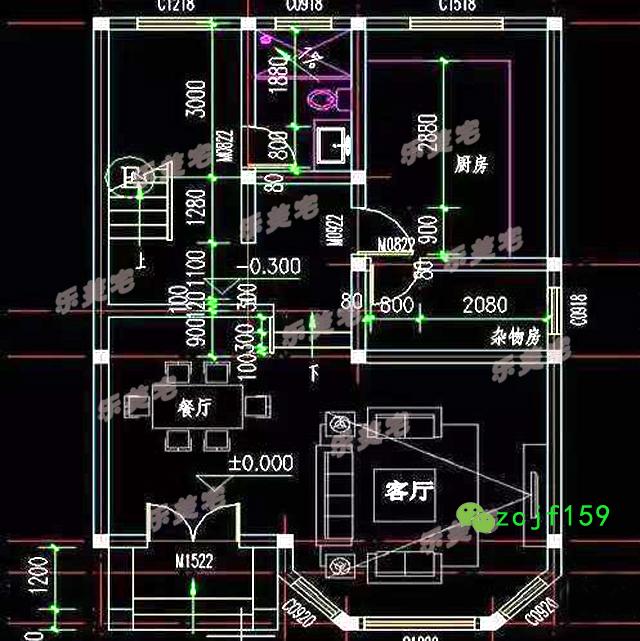 70到100平米農村三層小戶型別墅設計圖，空間雖小，五臟照樣俱全。