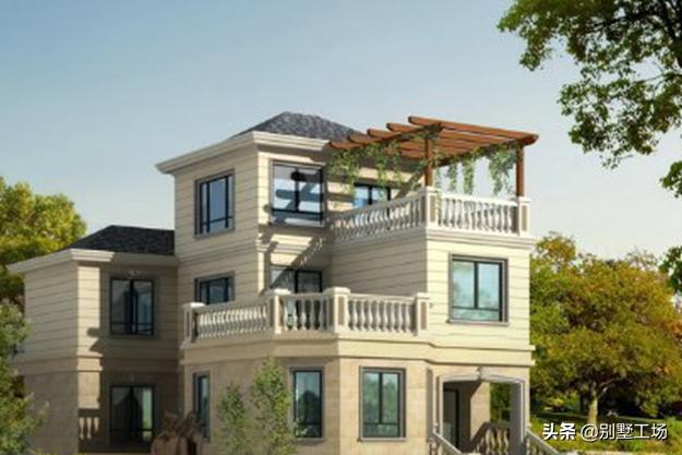 農村三層復式自建房屋設計圖，主體造價在30萬左右。