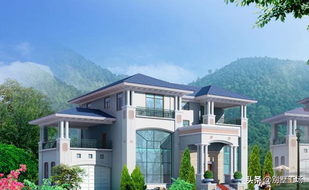 農村三層復式自建房屋設計圖，主體造價在30萬左右。