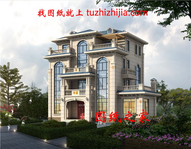 四層簡單新農村房屋設計圖紙