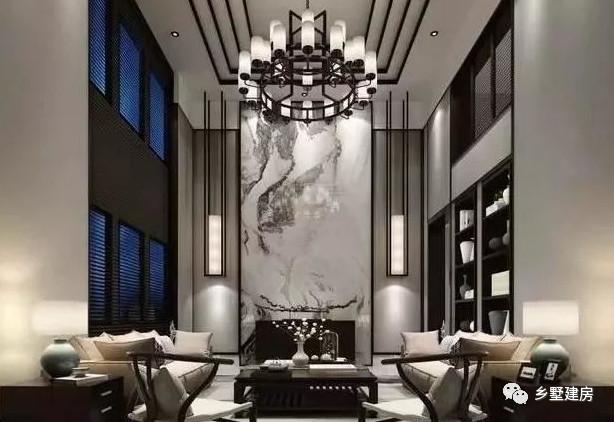 帶挑空客廳+電梯三層別墅設計圖，豪到人人都說好！充分的顯示主人的身份地位等。