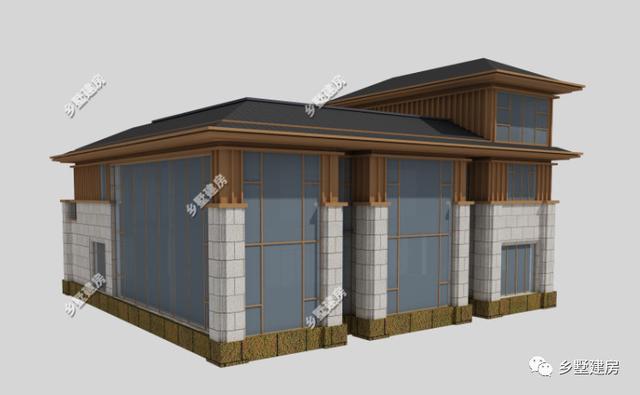 帶挑空客廳+電梯三層別墅設計圖，豪到人人都說好！充分的顯示主人的身份地位等。