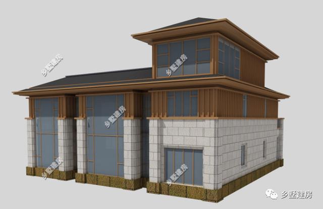 帶挑空客廳+電梯三層別墅設計圖，豪到人人都說好！充分的顯示主人的身份地位等。