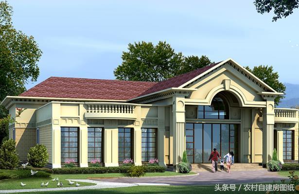 3款一層農村別墅設計圖，不管哪一款都秒殺農村的那些樓房。再配上庭院綠化，城里給套房子絕對不換。