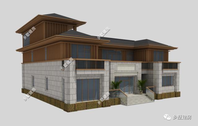 介紹一款非常豪華的農村自建別墅設計圖，領略下自建別墅的豪氣
