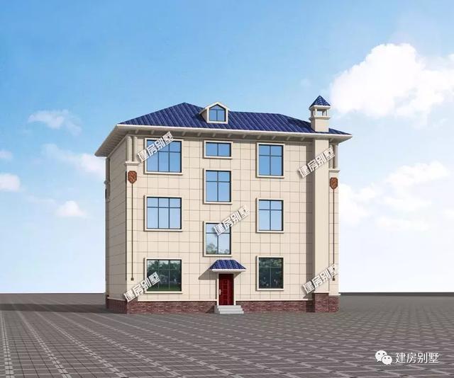 開間12米左右的三層自建房設計圖，戶型周正，能滿足基本生活需要