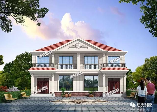 兩款造價(jià)30多萬的雙拼別墅設(shè)計(jì)圖，近七成的兄弟會(huì)這樣建