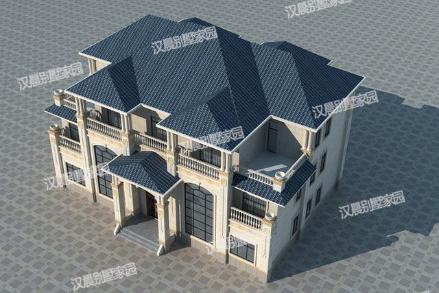 開(kāi)春就蓋這棟雙拼別墅設(shè)計(jì)圖，占地351平方米的自建房設(shè)計(jì)圖可謂是洋氣十足美觀實(shí)用