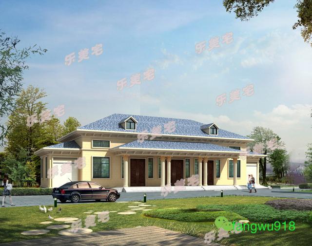 農(nóng)村一層雙拼別墅設(shè)計(jì)圖，室內(nèi)設(shè)計(jì)都非常合理，符合農(nóng)村的風(fēng)景布局