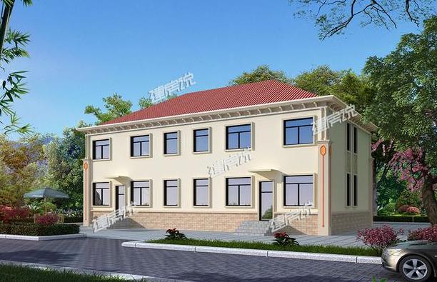 25萬建雙拼別墅設計圖，在村里賺足了面子，看過的朋友都說好