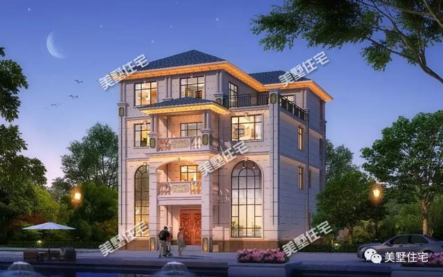 這款四層別墅設(shè)計圖真的是獨一份兒，設(shè)計功能特別齊全